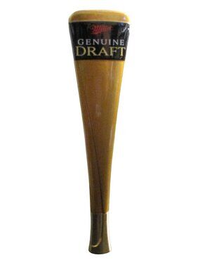 Miller Genuine Draft Beer Tap Pull Handle Gold 12"